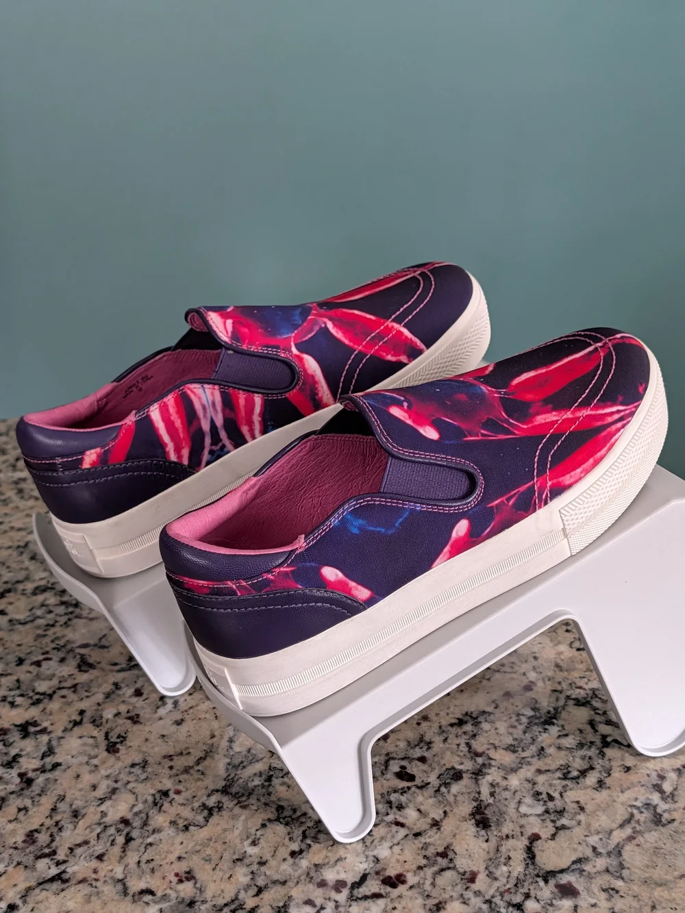Ash Jungle Platform Slip On Sneakers Floral Print Sz 39 -NEW